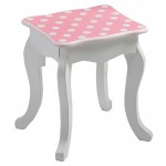 Masuta de toaleta copii cu 3 oglinzi, sertar si scaun Roz-Alb - Vanity Table and Stool  Masuta de toaleta copii cu 3 oglinzi, sertar si scaun Roz-Alb - Vanity Table and Stool